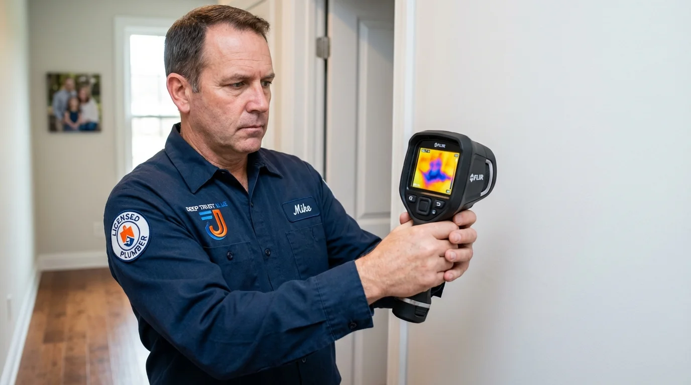 Thermal imaging leak detection by Johns Plumbing LLC in Haysville